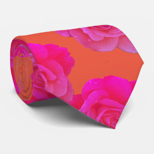 Orange Rosa Blommigt Ro Modern Colorful Snyggt Slips