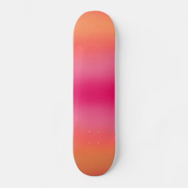 Orange Rosa Ombré Mini Skateboard Bräda 18,5 Cm