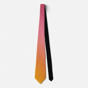 Orange Rosa Ombre Övertoningsoskärpa Abstrakt desi Slips