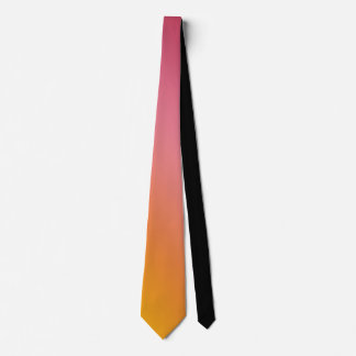 Orange Rosa Ombre Övertoningsoskärpa Abstrakt desi Slips