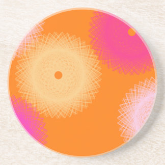 orange & rosa pop färg underlägg sandsten