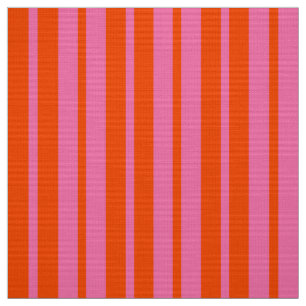 Orange Rosa Snyggt Rand Mönster Design Tyg