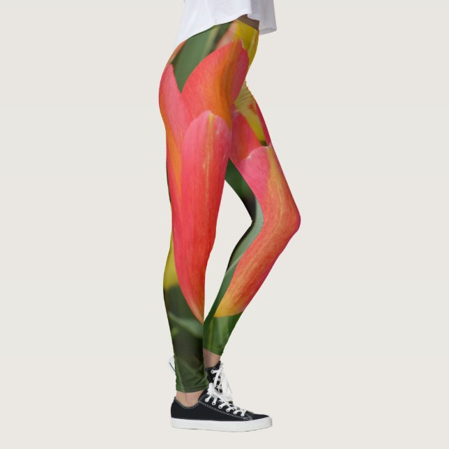 Orange/Rosa Tulip Leggings (Höger)