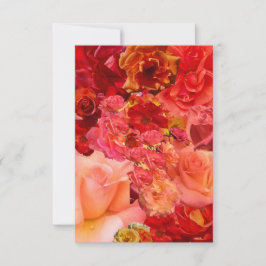 Orange Rose Collage  Anteckningskort