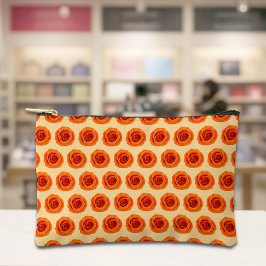 Orange Rose Seamless Pattern Pouch