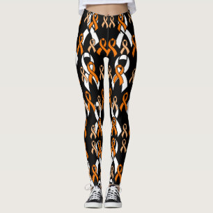 Orange Rosett band Leggings