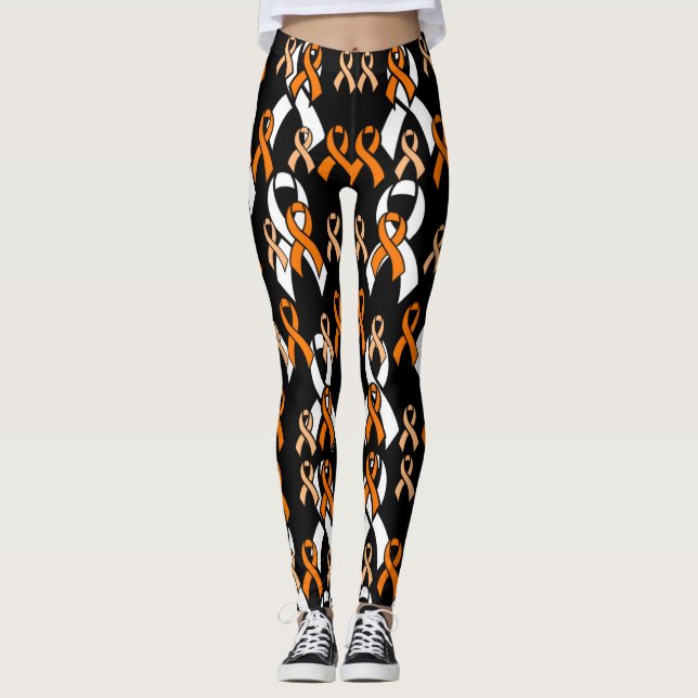 Orange Rosett band...RSD/CRPS Leggings (Framsida)