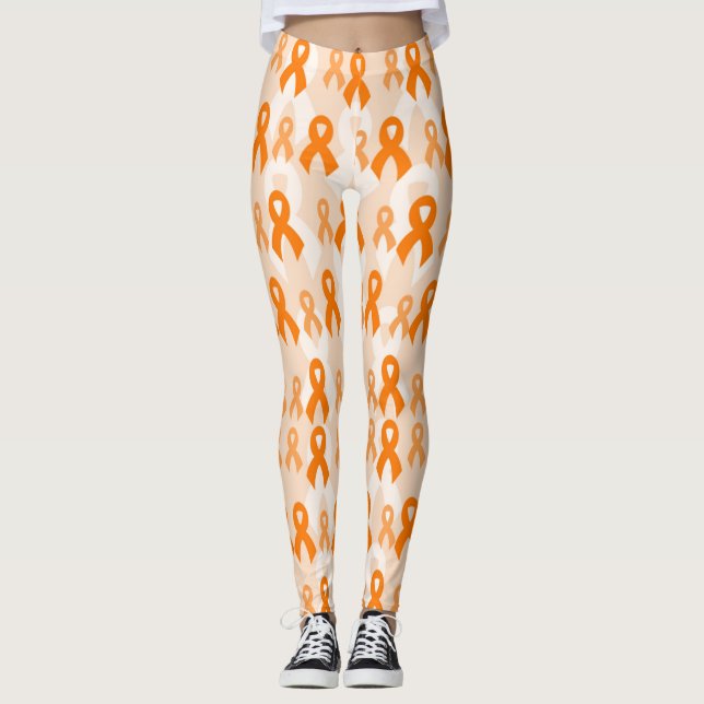 Orange Rosett band...RSD/CRPS Leggings (Framsida)