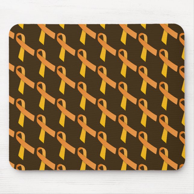 Orange Rosett band Tiled Mönster Musmatta (Framsidan)