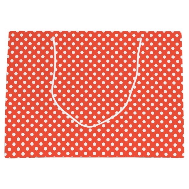 Orange, rött, terracotta polka punkt (Framsidan)