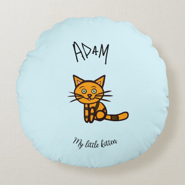 Orange Rund Kudde (Framsidan)