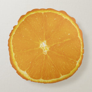 Orange Rund Kudde
