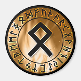 Orange Rune Circle [23] Othala] Magnet