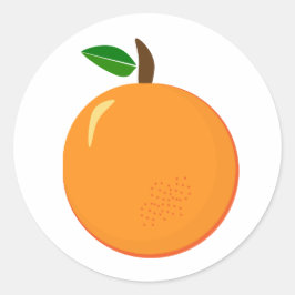 Orange Runt Klistermärke