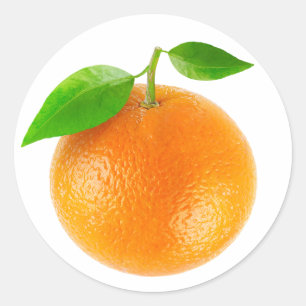 Orange Runt Klistermärke