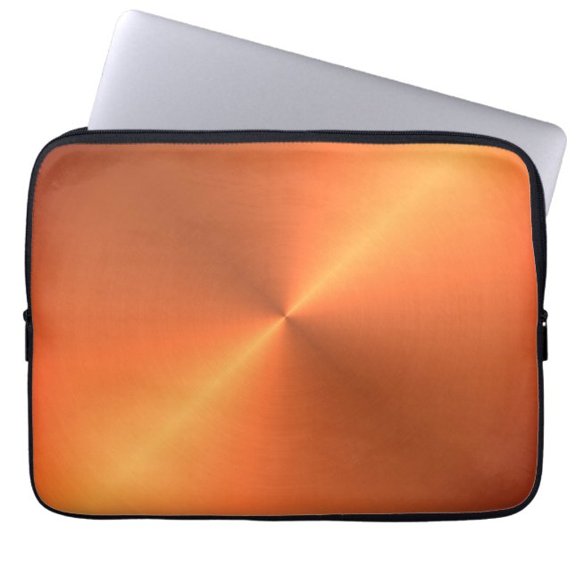 Orange Rust Shine Laptop Fodral (Framsidan)