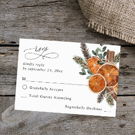 Orange Rustic Helgdag no Meal OSA 2 Kort