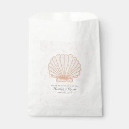 Orange Rustic Seashell Bröllop