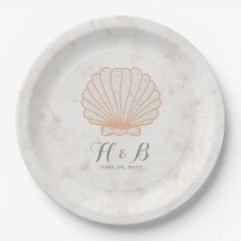 Orange Rustic Seashell Bröllop