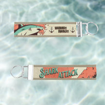 Orange Rustic Sunset Shark Attack
