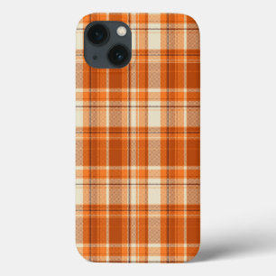 Orange rutig