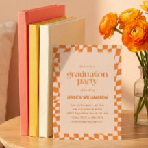 Orange Rutig Modern Examenfest 2026