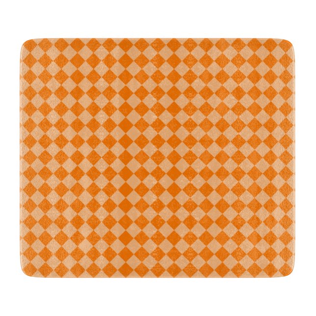 Orange-rutigt diamantmönster (Framsidan)