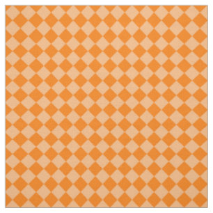 Orange-rutigt diamantmönster tyg