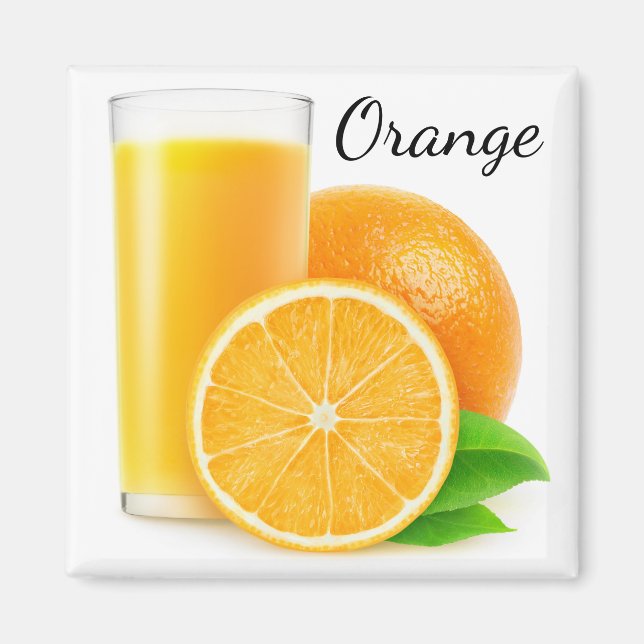 Orange saft magnet (Framsidan)