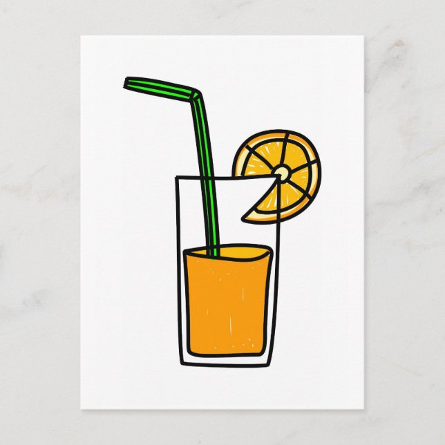 orange saft vykort (Framsida)