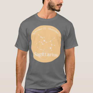 Orange Sagittarius Constellations T Shirt