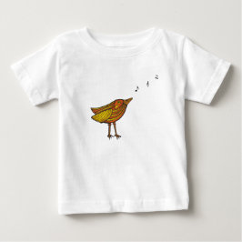 Orange Sång Bird & Birdhouse Baby/Småbarn T-Shirt