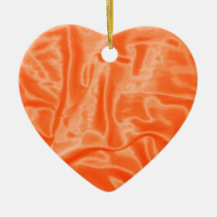 Orange Satin-jul-prydnadsföremål Julgransprydnad Keramik