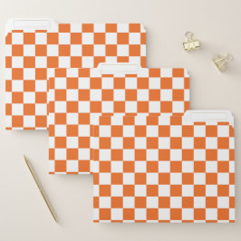 Orange schackbräde