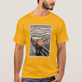Orange Scream - Altered Art T Shirt