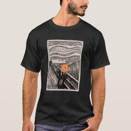 Orange Scream - Altered Art T Shirt