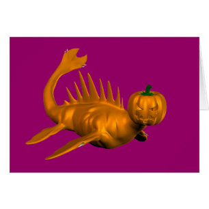 Orange Seadragon Hälsningskort