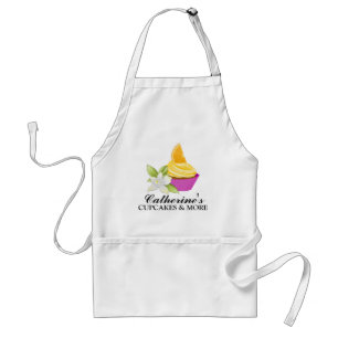 Orange Segce Cupkaka Bakery Personlig Apron Förkläde