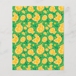 Orange Segce Sweet Juicy Mönster Scapebook Papper