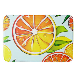 Orange Segment: Citrus Art Badrumsmatta