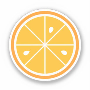 Orange Segment citrus Sticker Klistermärken