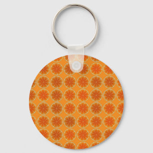 Orange Segment Collage Nyckelring