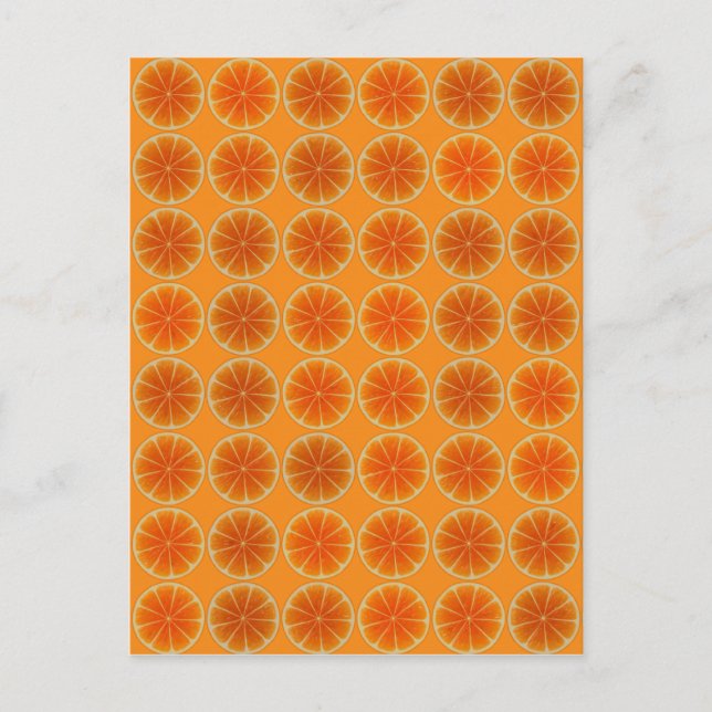 Orange Segment Collage Vykort (Framsida)