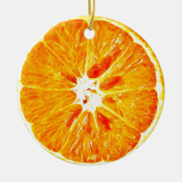 Orange Segment Dble-sided Ornament