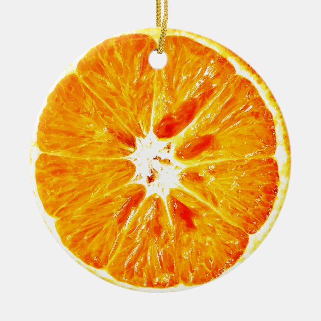 Orange Segment Dble-sided Ornament (Framsidan)