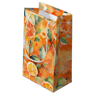 Orange Segment Färsk vattenfärg Citrus Design