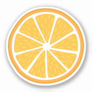 Orange segment klistermärken