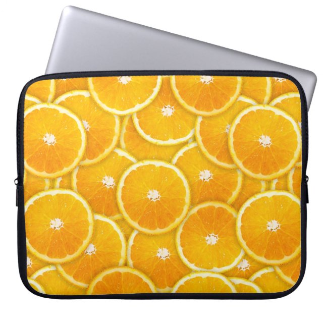 Orange segment laptop sleeve (Framsidan)