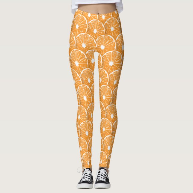 Orange segment leggings (Framsida)
