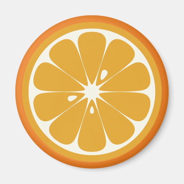 Orange segment magnet (Framsidan)
